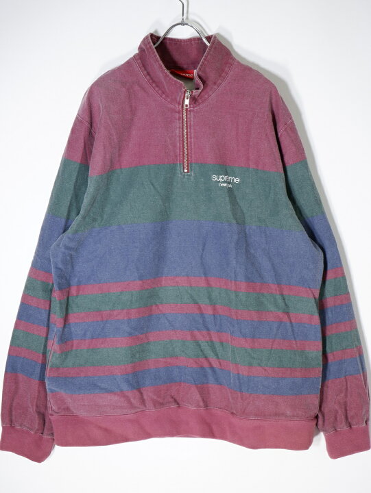 楽天市場】SUPREMEシュプリーム 2016SS Print Stripe Half Zip Sweat  
