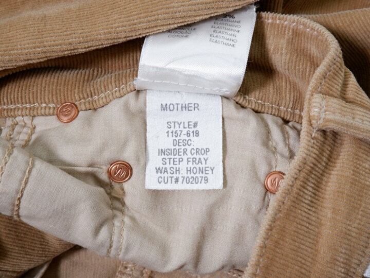 ドゥーズィエムクラス☆MOTHERインサイダーコーデュロイパンツ 楽天  