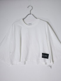 COVERTコーベルト AP STUDIO(アパルトモンL'Appartement)購入2023SS クロップドTシャツ【LTSA73176】【ホワイト】【フリー】【中古】【2点以上同時購入で送料無料】【DM231113】