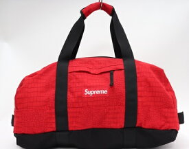 SUPREMEシュプリーム 2013SS Croc Duffle Bagダッフルバッグ【MBGA61176】【赤黒】【-】【中古】【2点以上同時購入で送料無料】【DM201014】