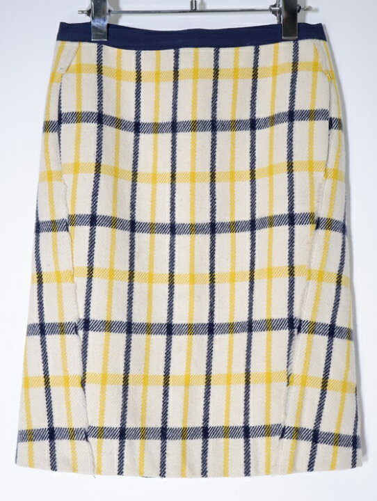 楽天市場】ドゥロワーDrawer ツイード調ウールビッグチェックスカート  