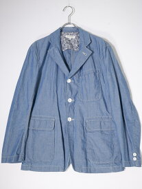 ENGINEERED GARMENTSエンジニアードガーメンツ Baker Jacket - COTTON CHAMBRAY シャンブレーベイカージャケット【MJKA71679】【BLUE】【XS】【中古】【沖縄.離島以外 送料無料】【DM230516】