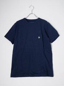 SOPHNET.ソフネット CREWNECK POCKET TEE ポケットTシャツ【MTSA78887】【ネイビー】【S】【中古】【沖縄.離島以外 送料無料】【DM250812 】