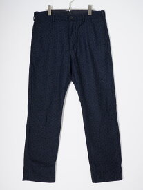 【楽天スーパーSALE期間中ポイント5倍!】Engineered Garmentsエンジニアードガーメンツ CINCH PANTS WOOL 総柄ウールシンチパンツ【MPTA79288】【ネイビー|ブラック】【34】【中古】【沖縄.離島以外 送料無料】【DM250902】