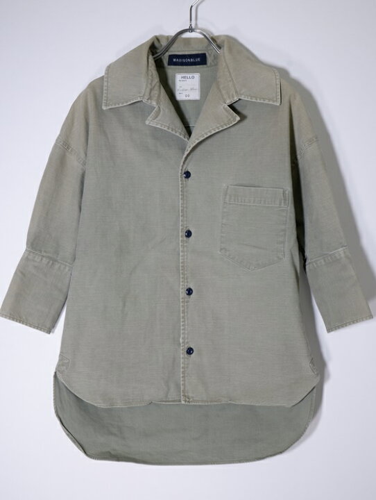 楽天市場】MADISONBLUEマディソンブルー BIG COLLAR OPEN SHRTビッグ  