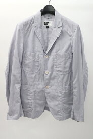 エンジニアードガーメンツEngineered Garments Bedford Jacketコードレーンストライプベッドフォードジャケット【MJKA59889】【白青系】【S】【中古】【沖縄.離島以外 送料無料】【DM200429】