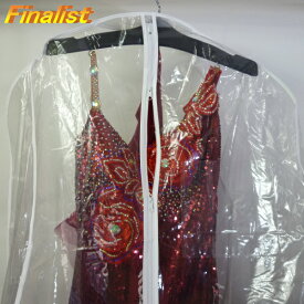 ドレスカバー ウェディングドレスカバー クリアー　ビニール ロング 180cm　衣装カバー　ファスナー付　ドレスの収納、保管