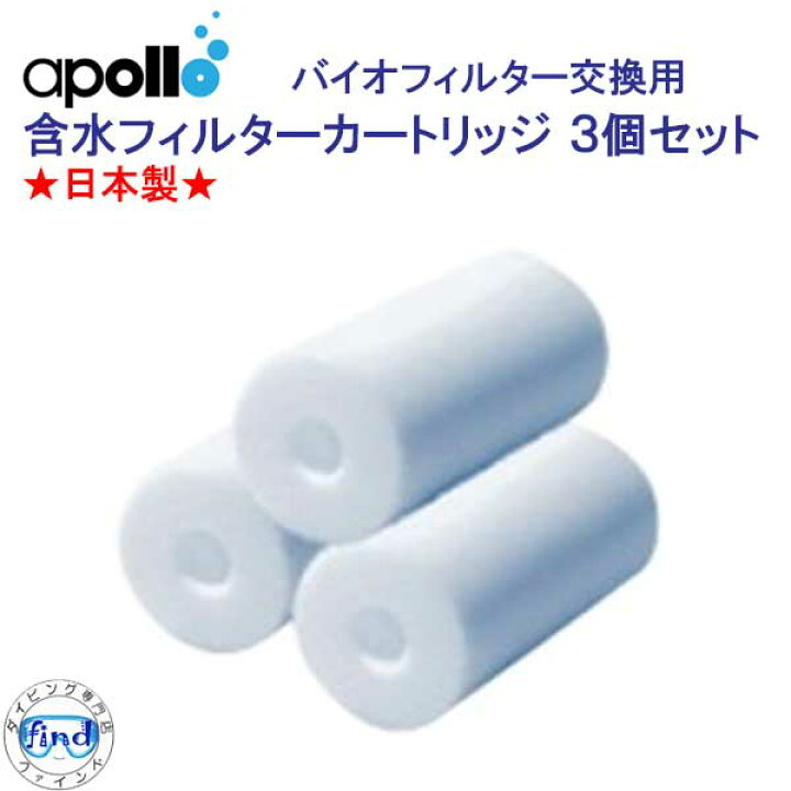 楽天市場】アポロ apollo 含水フィルターカートリッジ バイオ 