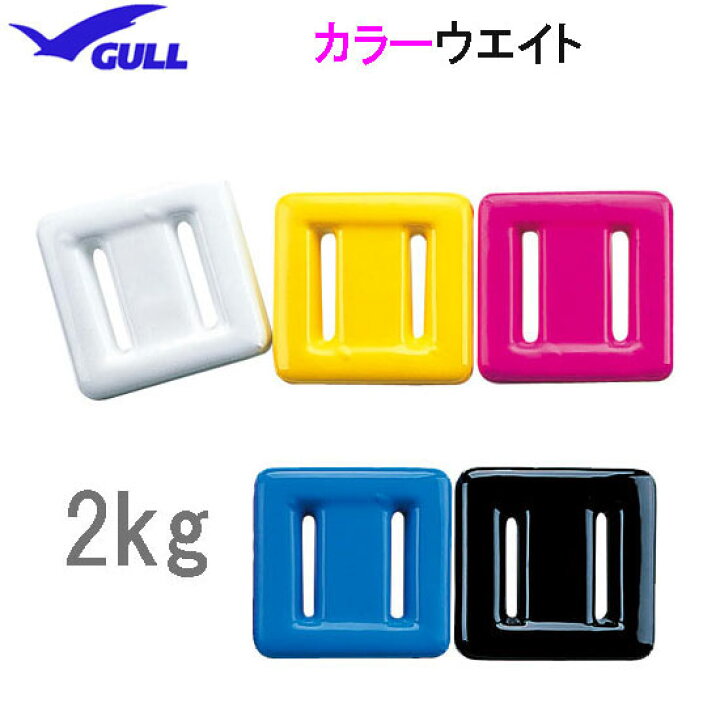楽天市場】GULL ガル カラーウエイト 2kg（2キロ） ウェイト 重り GG 