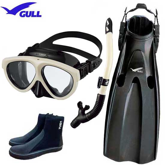 楽天市場】GULL（ガル）軽器材セット4点 マンティス5マスク カナール