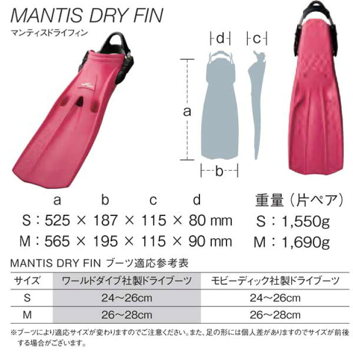 楽天市場】GULL ガル【スプリング付き】マンティスドライフィン 着脱し 
