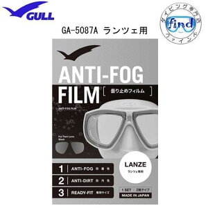 即日 GULL ガル ランツェ用 曇り止めフィルム 二眼タイプANTI-FOG FILM 曇り止め加工シール GA-5087A