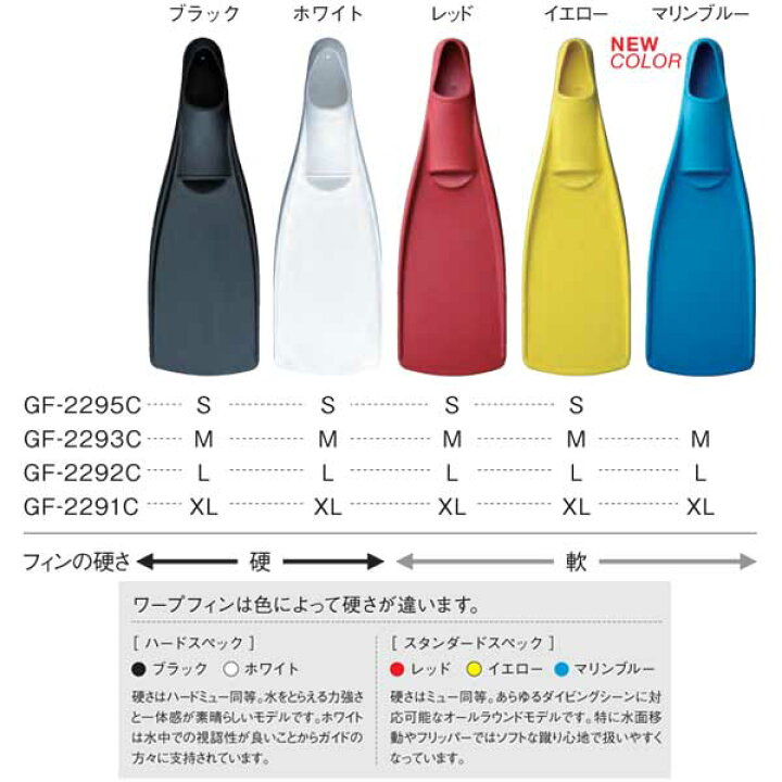 楽天市場】即日あり □ポイント5倍 GULL ガル ワープフィン WARP FIN 