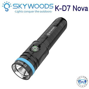 SKYWOODS�@K-D7 Nova 2600���[���� �Ǝˊp8.6° �X�|�b�g �}�O�l�b�g�`���[�W�P�[�u���ŏ[�d 100%/50��/SOS �i�ً}���ɖ𗧂X�g���{���j�_�C�r���O �������C�g