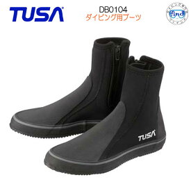あす楽対応 TUSA ツサ　DB-0104　ダイビングブーツ 安くてサイズが豊富　ファスナー付き(DB0104) ダイビング用ロングブーツ　スキューバダイビング スキンダイビング タバタ ブラック　軽器材