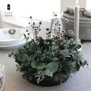 ハロウィン クリスマスリース プリザーブドフラワー ギフト プレゼント ノワール ネージュ クリスマス テーブルフラワー テーブルリース リース おしゃれ 北欧 ディスプレイ 誕生日　結婚祝い 開店祝い 開業祝い 新築祝い 引越し祝い アレンジ