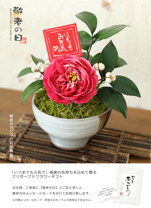 楽天市場 プリザーブドフラワー ギフト プレゼント 花 花椿 和風 アレンジ 送別 送別祝い 誕生日 退職 退職祝い 記念品 上司 卒業 お礼 お返し お供え バレンタイン 還暦祝い 古稀 古希 米寿 誕生日 お祝い 長寿祝い お礼 退職祝い 仏花 母 祖母 有料バッグ M対応