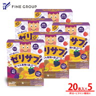 NEWパッケージ ゼリーdeサプリ まいにち果物＋鉄 200g(10g×20本) ×5個セットブルーベリー風味 tupera t…