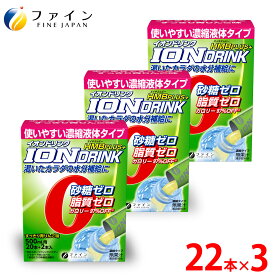 【送料無料＆11日1:59までP10】 スポーツドリンク イオンドリンク HMBプラス 22本入 3個セット 砂糖不使用 低カロリー 青りんご 味 スポドリ 砂糖 脂質 保存料 着色料 ゼロ ドリンク 粉 パウダー 粉末タイプ 500ml 水分 運動 スポーツ お風呂上り ミネラル