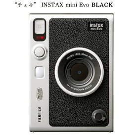 “チェキ” INSTAX mini Evo BLACK　富士フイルム｜FUJIFILM インスタントカメラ チェキカメラ