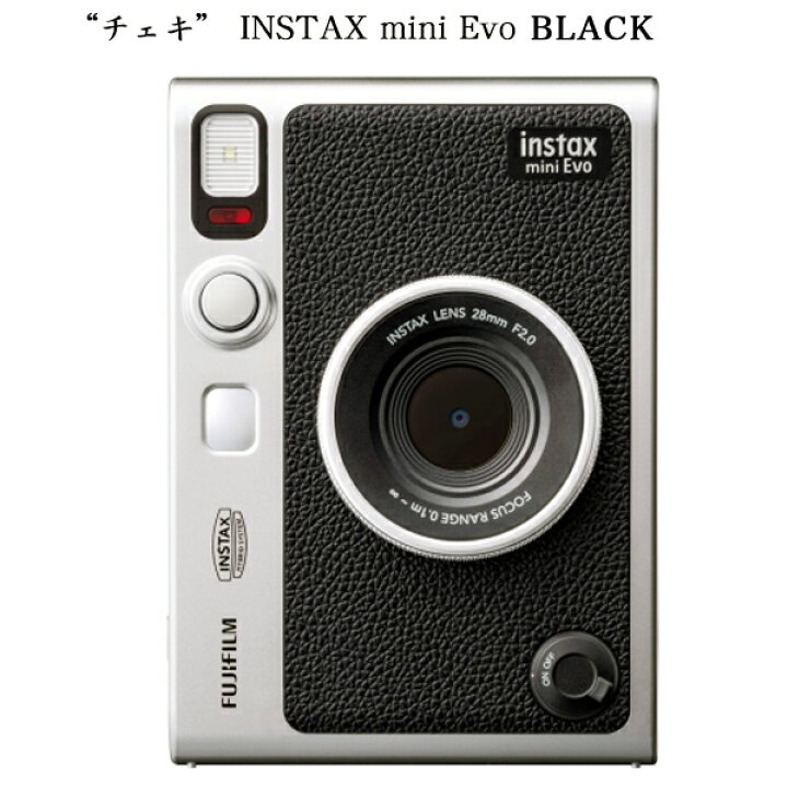 楽天市場】“チェキ” INSTAX mini Evo BLACK 富士フイルム｜FUJIFILM 