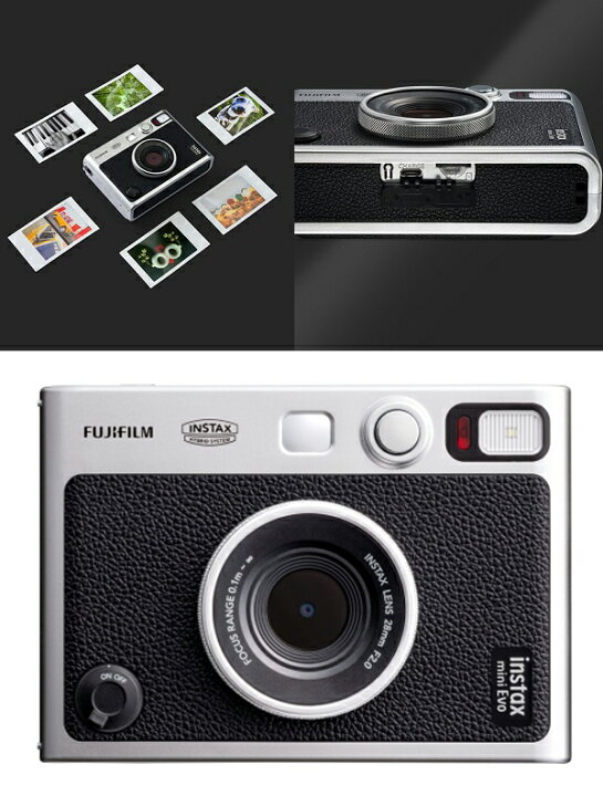 楽天市場】“チェキ” INSTAX mini Evo BLACK 富士フイルム｜FUJIFILM  