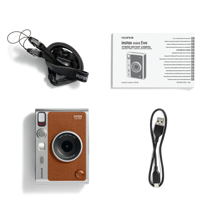 楽天市場】“チェキ” INSTAX mini Evo BROWN 富士フイルム FUJIFILM 
