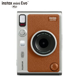 【新品】“チェキ” INSTAX mini Evo BROWN 富士フイルム FUJIFILM インスタントカメラ チェキカメラ ハイブリッドインスタントカメラ 新品 ブラウン 本体 茶色 新品