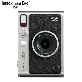 “チェキ” INSTAX mini Evo BLACK 富士フイルム FUJIFILM インスタントカメラ チェキカメラ ハイブリットインスタントカメラ ブラック 新品 本体 黒