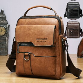 高級レザーショルダーバッグ ボディバッグ メンズバッグ　手さげバッグ　鞄　カバン　かばん　ガジェットバッグ 　ビジネスバッグ　バックパック