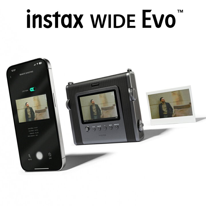 楽天市場】【フィルム20枚・アルバム付き】チェキ instax WIDE Evo 