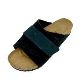 【BIRKENSTOCK ビルケンシュトック】1022350 KYOTO 京都 キョウト BLACK ブラック レギュラー幅 ベルクロ 天然皮革 ヌバックレザー ベロアレザー コルクソール EVA ドイツ製サンダル メンズ 紳士靴 おしゃれ ユニセック シンプル ナチュラル 人気 定番 日本