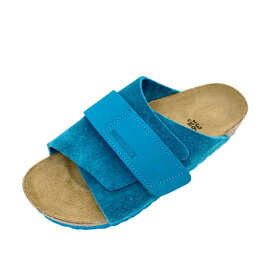 【BIRKENSTOCK ビルケンシュトック】1026822 KYOTO 京都 キョウト DEEP TURQUOISE ディープターコイズ ナロー幅 ベルクロ 天然皮革 ヌバックレザー ベロアレザー ドイツ製サンダル レディース 婦人靴 おしゃれ かわいい シンプル ナチュラル 人気 定番 日本