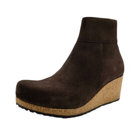 【BIRKENSTOCK ビルケンシュトック】1025269 Papillio EBBA パピリオ エバ ROAST ローストブーツ ナロー幅 コンフォートシューズ ウェッジソール サイドジップ ブーティアンクルブーツ ショートブーツ 厚底 かわいい おしゃれ ナチュラル レディース 婦人靴
