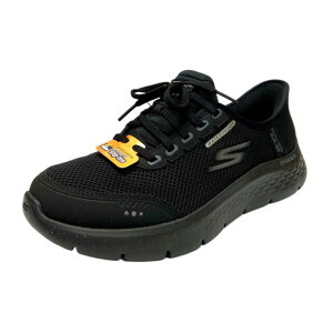 【 SKECHERS スケッチャーズ 】124846w スリップインズ:ゴーウォーク フレックス - クリア クリークBBK ブラック 防水 スニーカー 履きやすい 歩きやすい 軽量 軽い 厚底 ボリューム婦人靴 レディ