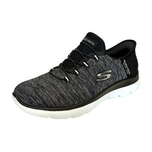 �y SKECHERS �X�P�b�`���[�Y �z149937W �X���b�v�C���Y �T�~�b�c �_�Y�����O �w�C�YBKW �u���b�N�z���C�g �����₷�� �����₷�� ���ɂ��� �y�� �y�� ���C�h�t�B�b�g 4E�w�l�C ���f�B�[�X ������