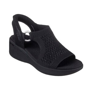 �y SKECHERS �X�P�b�`���[�Y �z188001 �X���b�v�C���Y �}�[�T�E�X�`�����[�g �s�A���C�g �p�[�N �p�X BBK �u���b�N�E�F�b�W�T���_�� �X�g���b�v �����₷�� �����₷�� ���ɂ��� �y�� 2E�w�l�C 
