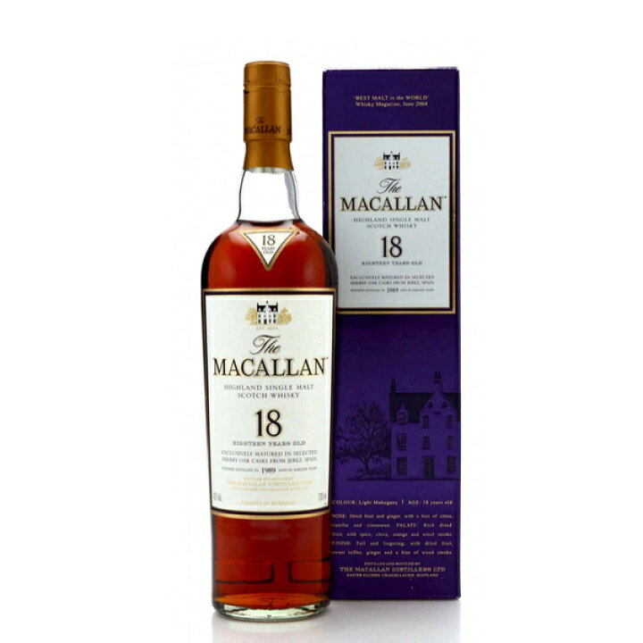 楽天市場】Macallan 1989 18 Year Old / マッカラン 1989 18年 : Fine 