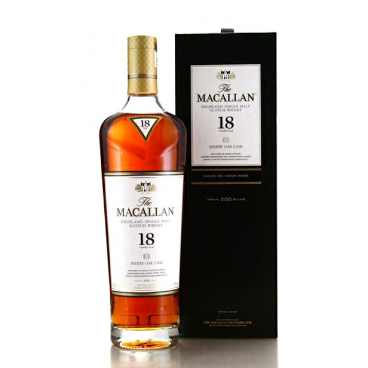 楽天市場】Macallan 18 Year Old Sherry Oak 2021 Release 