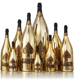 Armand de Brignac Dynastie Collection / 75cl Gold,150cl Gold Magnum,300cl Gold Jeroboam, 450cl Gold Rehoboam,600cl Gold Methuselah,900cl Gold Salmanazar,1200cl Gold Balthazar,1500cl Gold Nebuchadnezzar, 3000cl Gold Midas