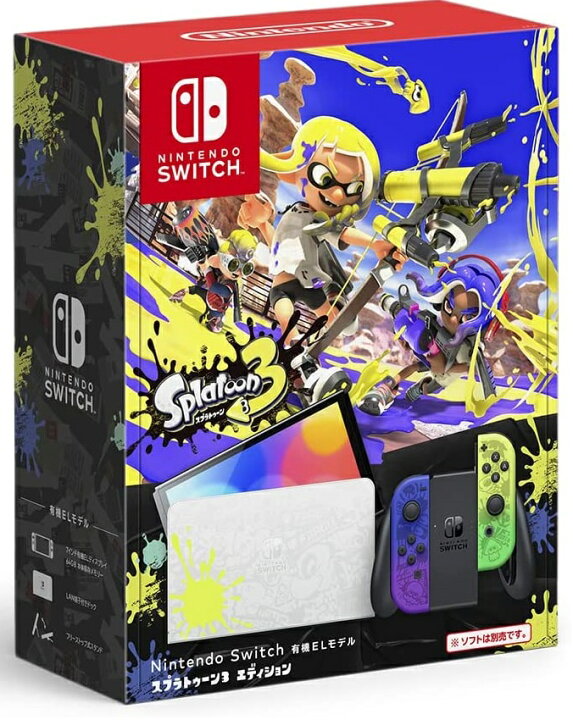 楽天市場】有機ス【新品】Nintendo Switch（有機ELモデル） スプラ 