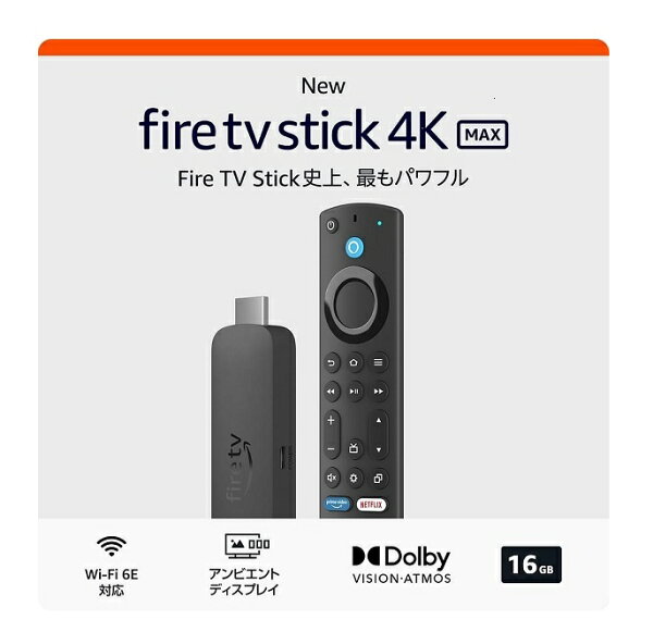 【Fire TV Stick 4K Max(マックス)  Fire TV Stick史上最もパワフル】【Fire TV Stick 4K  映画館のような4K体験】【Fire TV Stick HD 安価なベーシックモデル】【Fire TV Stick 4K Select 2025年発売】ストリーミング Amazon アマゾン 【ポスト投函】