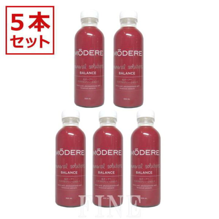 楽天市場】【5本セット】モデーア ミネラルソリューションズ 500ml×5本 