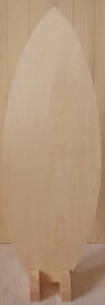 ファインホームのペイント用無塗装白木素材 　サーフ型5,5mmサイズ 台付　cw-1405