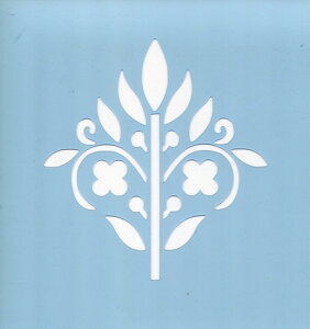 ファインホームのステンシルシート 花と実と葉Mサイズ fh-327m