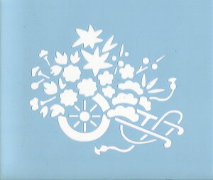 ファインホームのステンシルシート 花車Lサイズ fh-610L