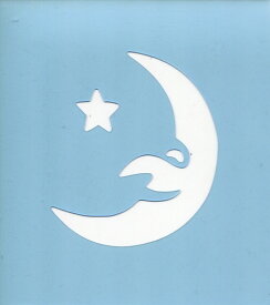 ファインホームのステンシルシート　月と星　fh-828