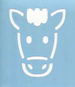 ファインホームのステンシルシート 馬Mサイズ fh-404m