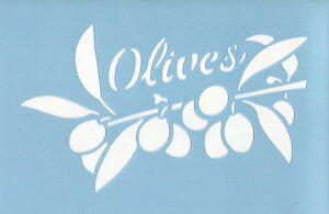 ファインホームのステンシルシート fh-281LL オリーブ LLサイズ