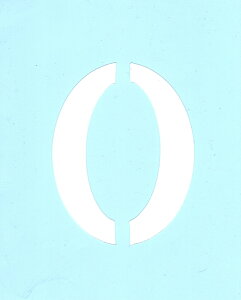 ファインホームのステンシルシート 数字 fh-438-0 8cmタイプ